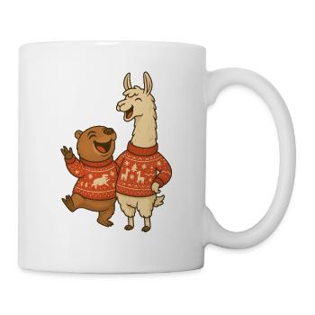 Animal winter friends - Mug - white - Right