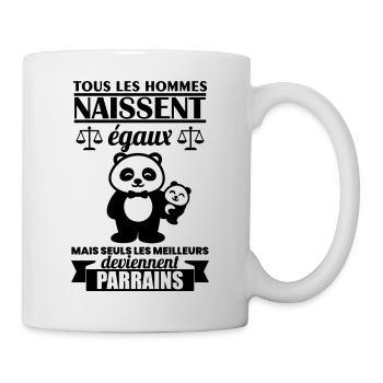 Cadeau Parrain Panda – Meilleur Parrain - Mug blanc - blanc - Droite