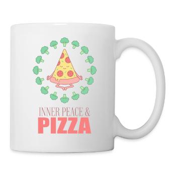 Inner Peace Pizza Yoga - Mug - white - Right