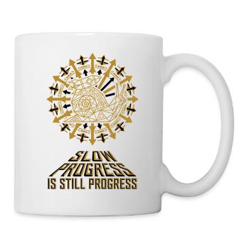 Slow Progress Rocket Snail - Mug - white - Right