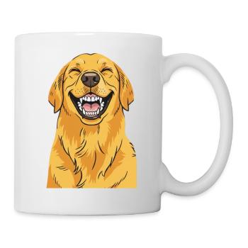 Laughing Golden Retriever - Mug - white - Right