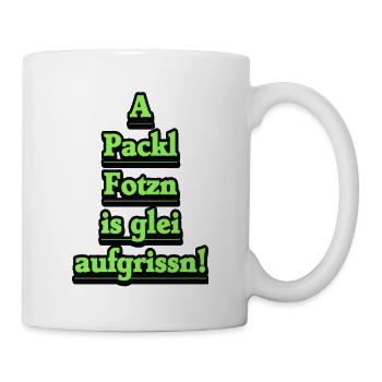 Narration néon dans un style rétro - Mug blanc - blanc - Droite