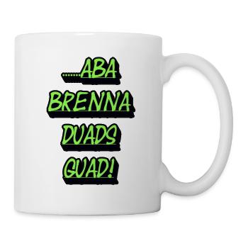 Neon Green Text Block Quad Duads - Mug - white - Right