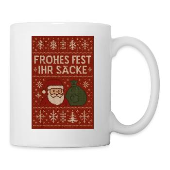 Frohes Fest Ihr Säcke! - Tasse - Weiß - Rechts