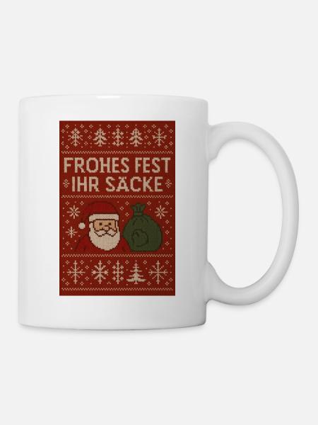 Joyeux Noël, bande de ! - Mug blanc - blanc