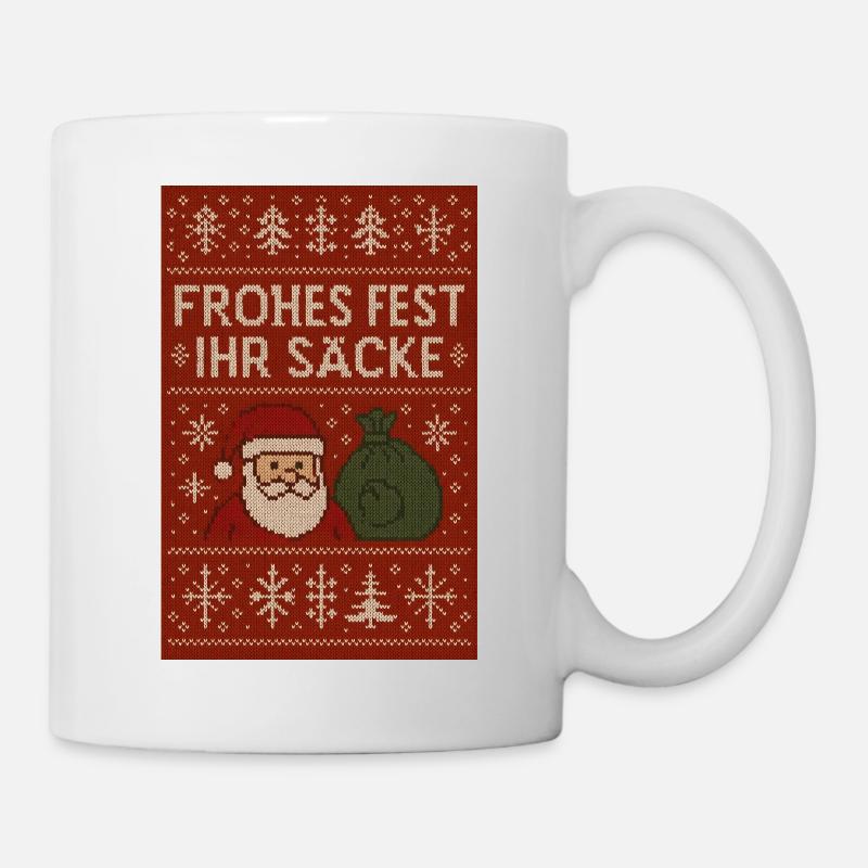 Joyeux Noël, bande de ! - Mug blanc - blanc