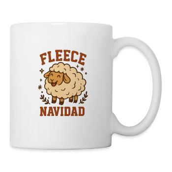 Fleece Navidad Schäfchen - Tasse - Weiß - Rechts