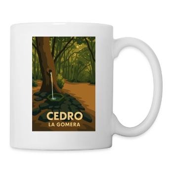Cedro La Gomera - Tasse - Weiß - Rechts