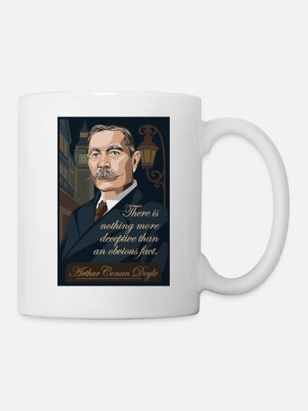 Arthur Conan Doyle - Tasse - Weiß