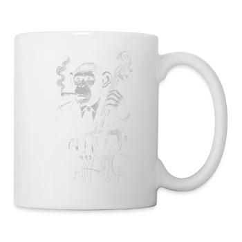 Monkey Jazz Bass Animal - Tasse - Weiß - Rechts