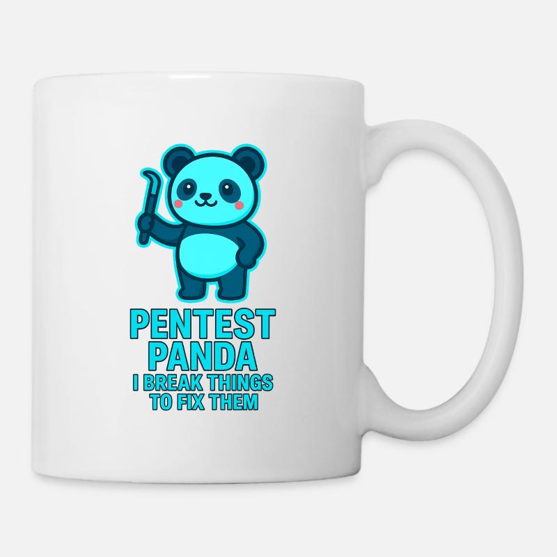 Pentest Panda : Correction des erreurs - Mug blanc - blanc