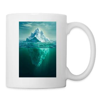 Dualité de la Montagne dans Ocean Blue - Mug blanc - blanc - Droite