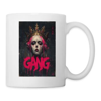 Crimson Crown Gang Graffiti-Porträt - Tasse - Weiß - Rechts
