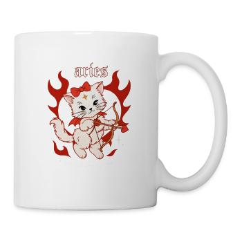 Aries Feuerkätzchen Bogenschütze - Tasse - Weiß - Rechts