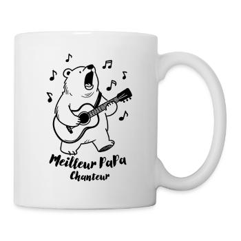 Bester singender Vater - Tasse - Weiß - Rechts