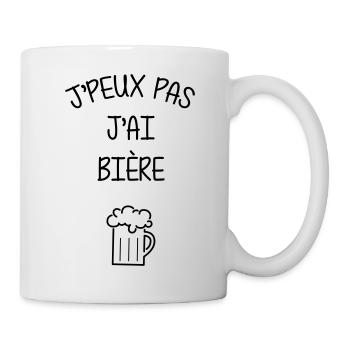 I can't I have beer - Alcohol - Mug - white - Right