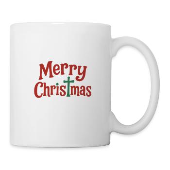 Joyeux Noël Typographie - Mug blanc - blanc - Droite