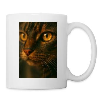 Cat Eyes Close Up - Mug - white - Right