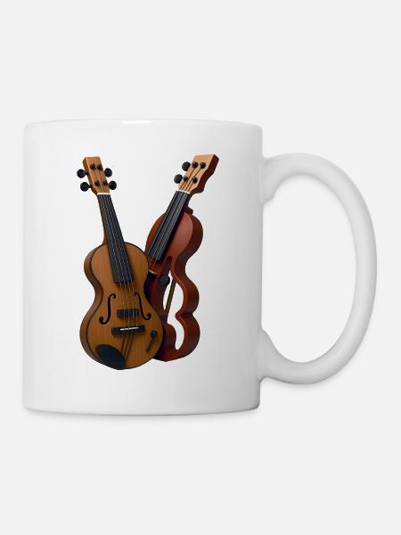 GITARRENLIEBHABER – Klang & Bild - Tasse - Weiß