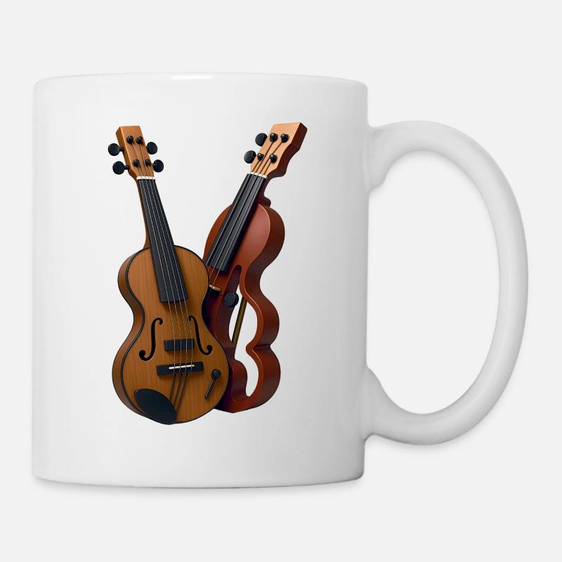 GITARRENLIEBHABER – Klang & Bild - Tasse - Weiß