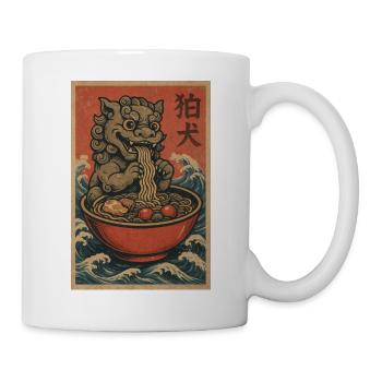 Ukiyoe FuDog Noodle Wave - Mug - white - Right