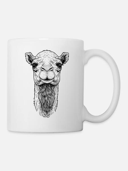 Kamel - Tasse - Weiß