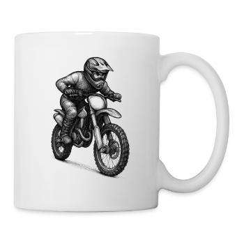 Motocross Rider Illustration - Mug - white - Right
