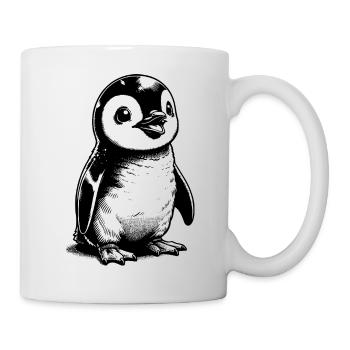 Knuffiger Eisbewohner Baby Pinguin Kinder Style - Mug - white - Right