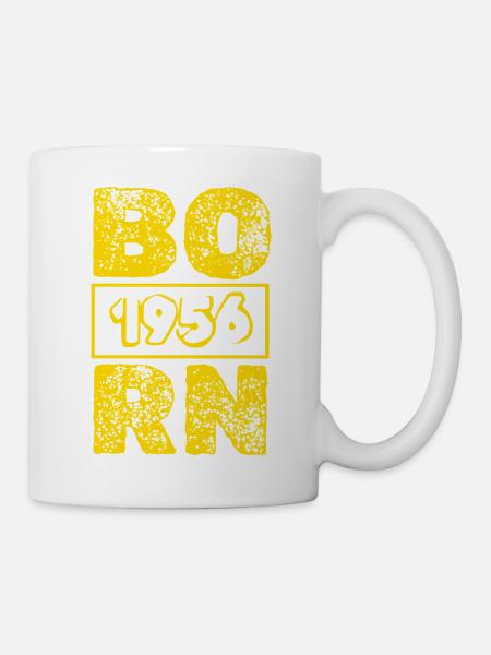 Geboren 1956 - Tasse - Weiß