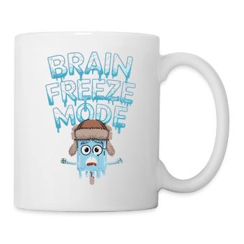 Mode Brain Freeze Mode Drôle de Dicton de Glace - Mug blanc - blanc - Droite