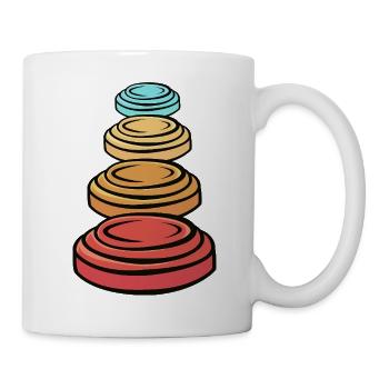 Schützenkönig Tontauben Scheiben Schützenfest - Tasse - Weiß - Rechts