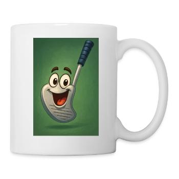 Happy Golf Club with Face - Mug - white - Right