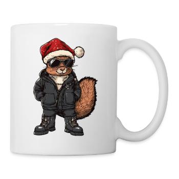 Squirrel Christmas Winter - Mug - white - Right