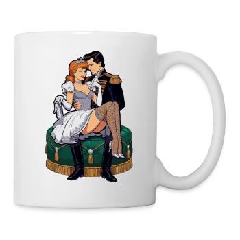 Assepoester met prins modern - Mug blanc - blanc - Droite