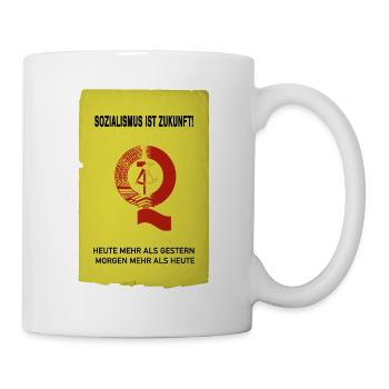 Le socialisme, c’est l’avenir – Affiche rétro de la RDA - Mug blanc - blanc - Droite