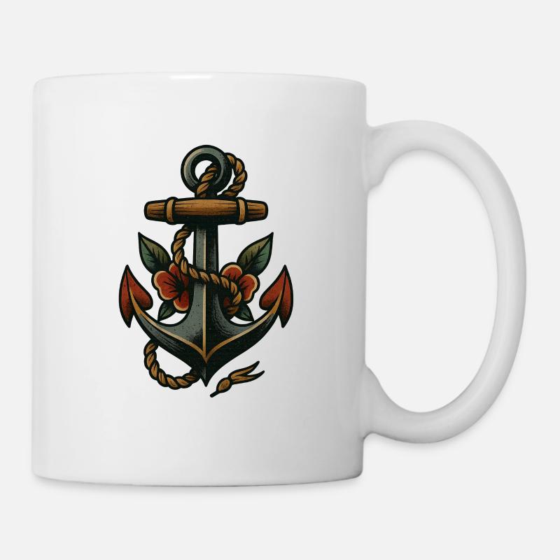 Ancre - Mug blanc - blanc