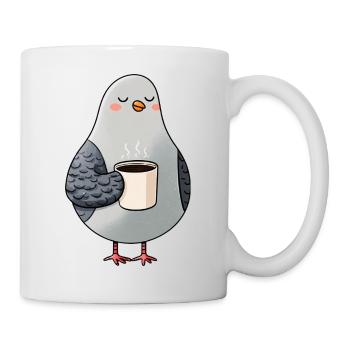 Cozy Pigeon Coffee Moment - Mug - white - Right