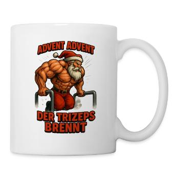 Joyeux costume de Pomper Tes Coups de Noël en chiffon - Mug blanc - blanc - Droite