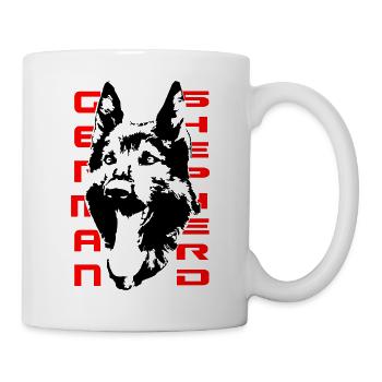 Beautiful German Shepherd Head - Mug - white - Right