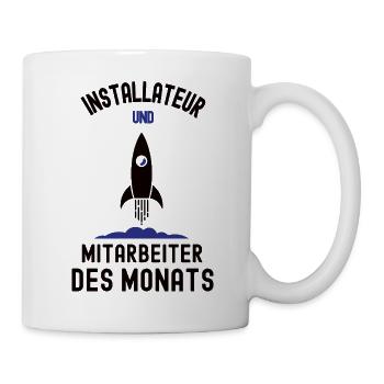 Employee of the Month Installer Best Man - Mug - white - Right