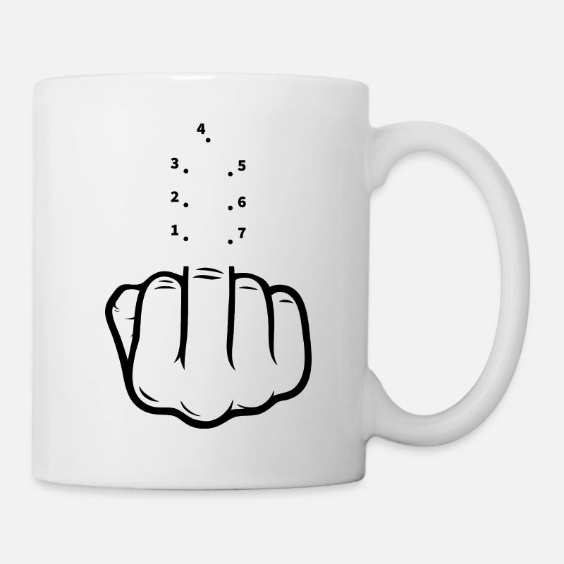 Verbinde die Punkte… aber bitte nur im Kopf. - Tasse - Weiß