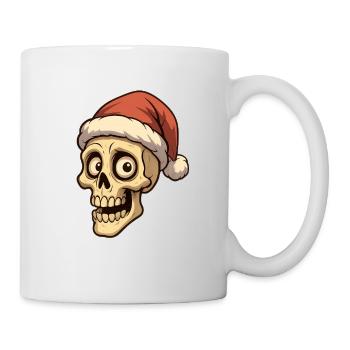 Weihnachtsmann-Weihnachtsschädel - Tasse - Weiß - Rechts