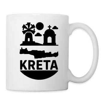 Île monumentale de Crète, Grèce - Mug blanc - blanc - Droite