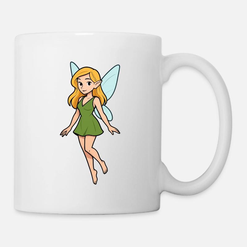 Elfe de la forêt vêtu de vert - Mug blanc - blanc