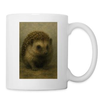Vintage Hedgehog Portrait - Mug - white - Right