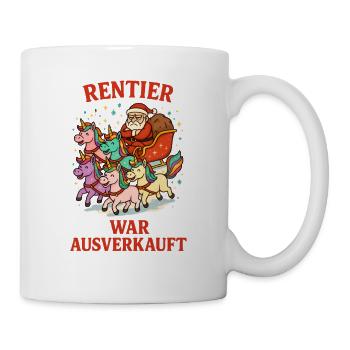 Reindeer was sold out unicorn - Mug - white - Right