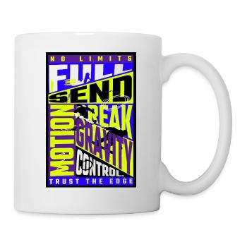 Snowboarding Design – Freestyle Gravity Control - Mug - white - Right