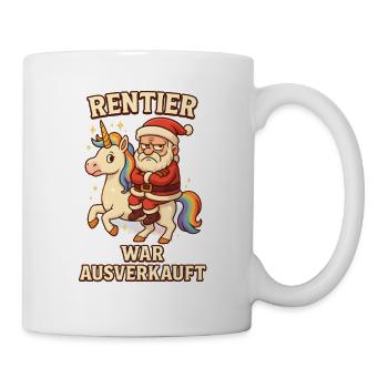 Reindeer was sold out Unicorn Christmas - Mug - white - Right