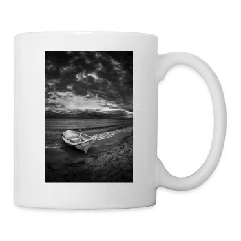 Ein Boot an einem dunklen Ufer - Tasse - Weiß - Rechts