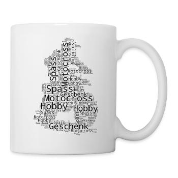 Direkte Motocross Aussage - Tasse - Weiß - Rechts